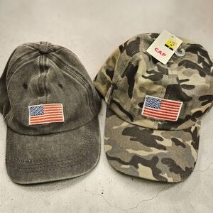 American flag baseball caps